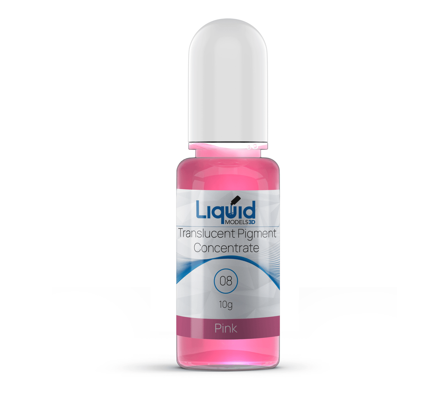 Liquid Models 3D Translucent Pigment Concentrate for Clear 3D Printing Resin 08 Pink - 3D Print Monkey -