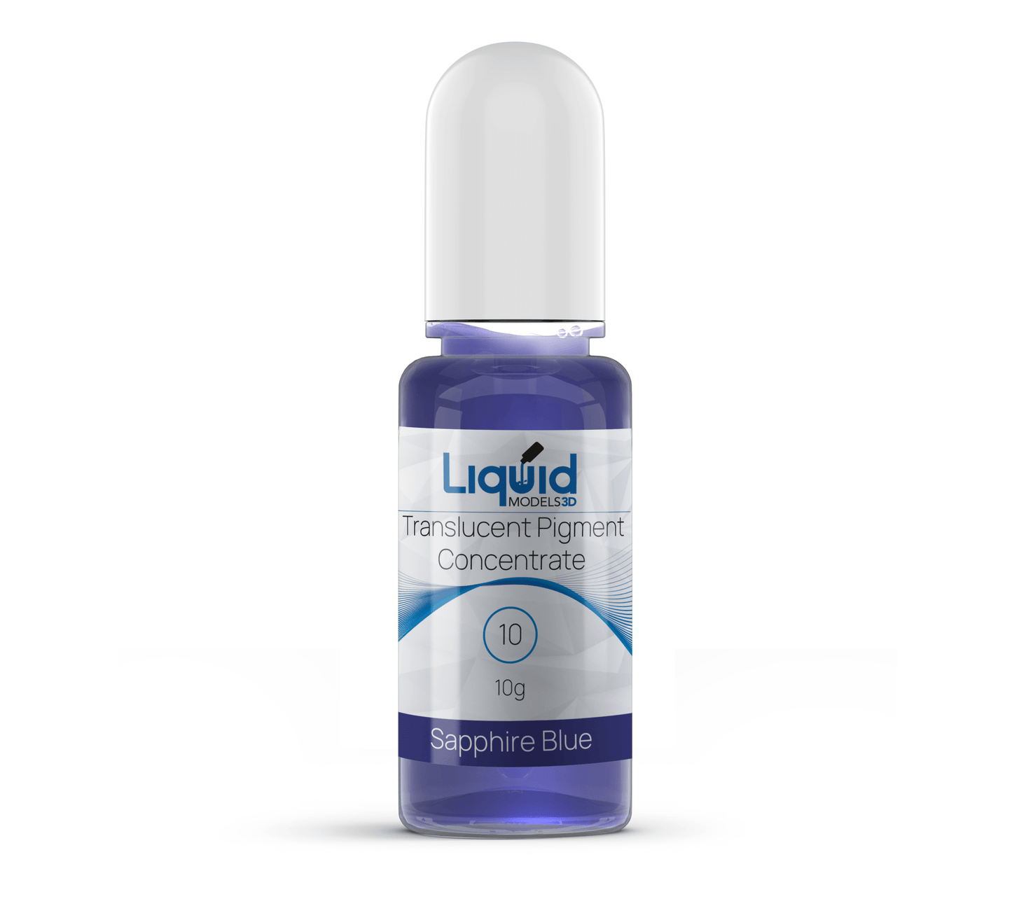 Liquid Models 3D Translucent Pigment Concentrate for Clear 3D Printing Resin 10 Sapphire Blue - 3D Print Monkey -
