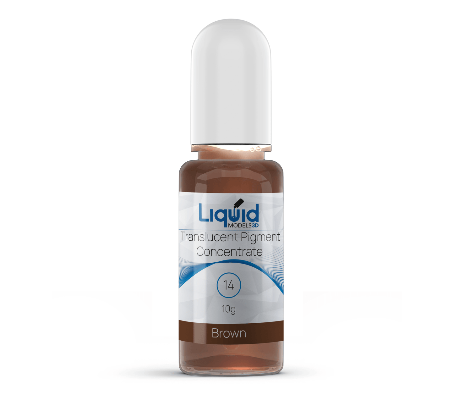Liquid Models 3D Translucent Pigment Concentrate for Clear 3D Printing Resin 14 Brown - 3D Print Monkey -