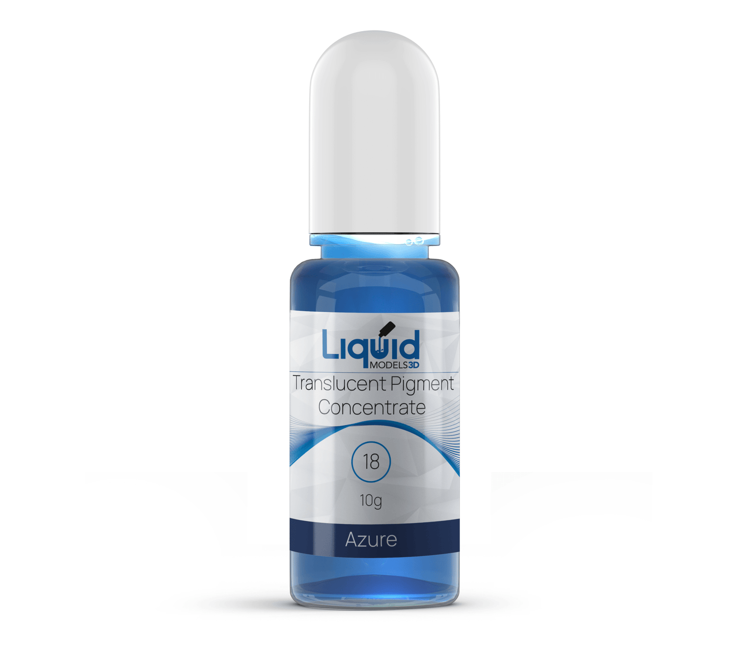 Liquid Models 3D Translucent Pigment Concentrate for Clear 3D Printing Resin 18 Azure - 3D Print Monkey -