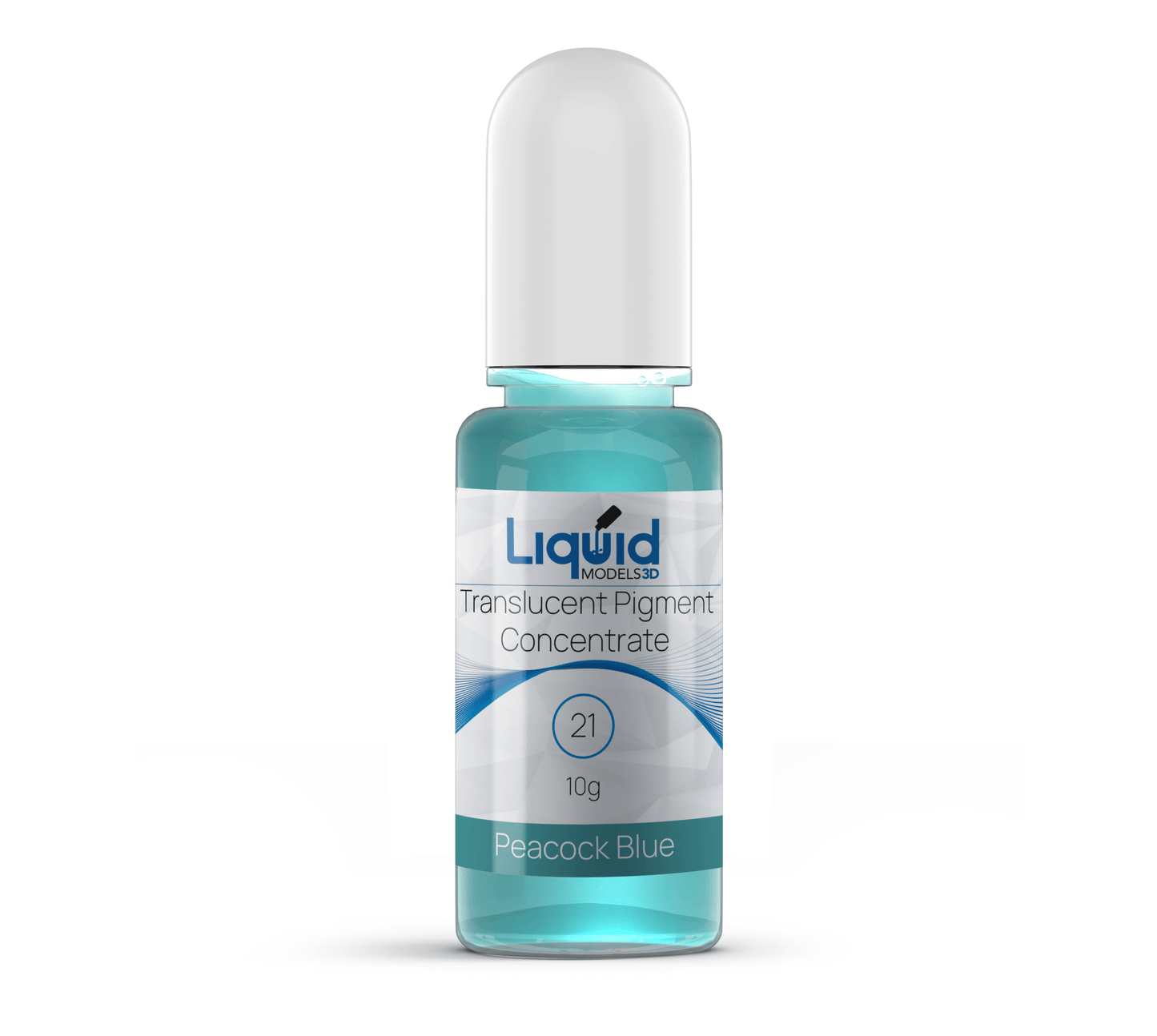 Liquid Models 3D Translucent Pigment Concentrate for Clear 3D Printing Resin 21 Peacock Blue - 3D Print Monkey -