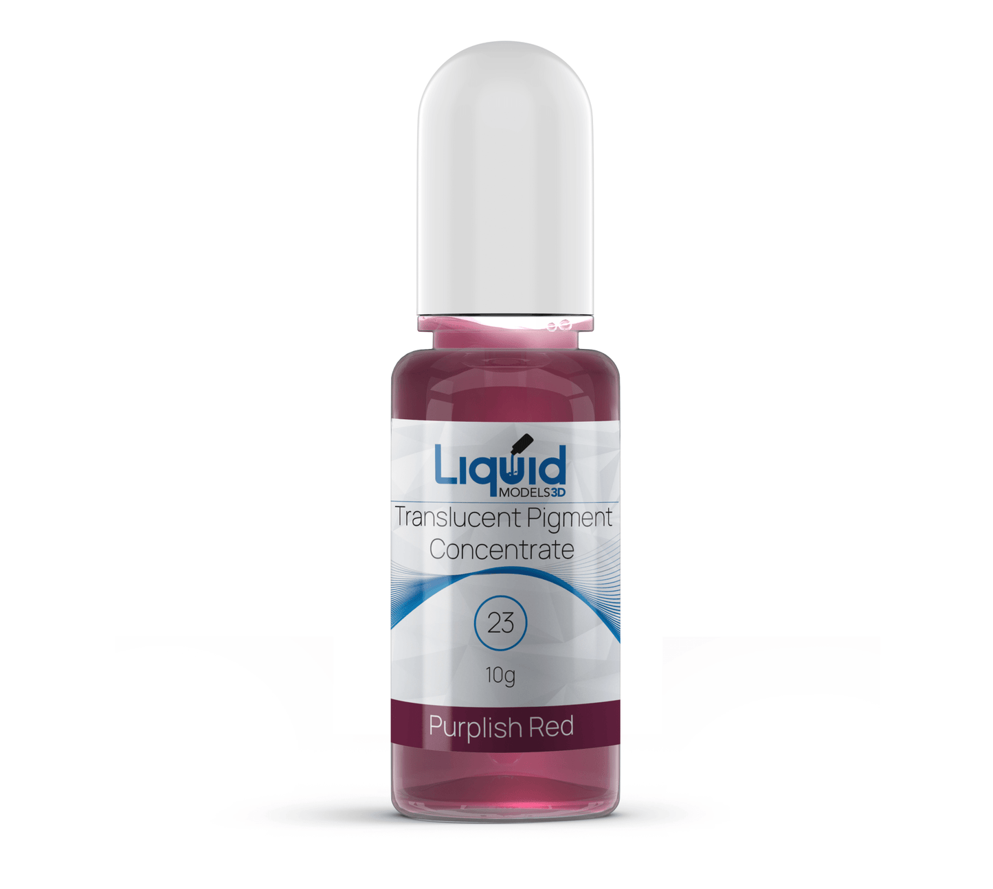 Liquid Models 3D Translucent Pigment Concentrate for Clear 3D Printing Resin 23 Purplish Red - 3D Print Monkey -
