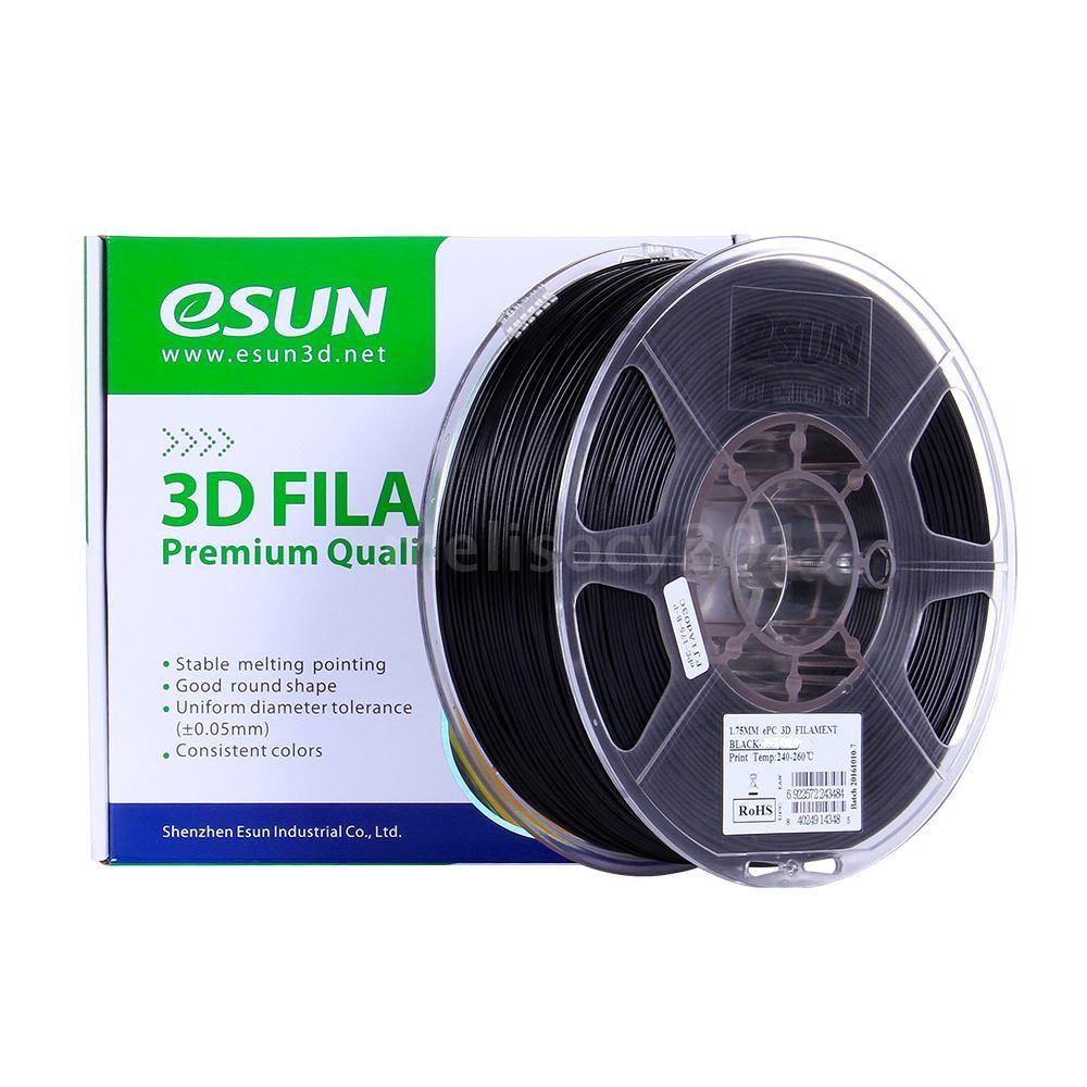 eSUN 3D ePC 1.75mm 3D Printer Filament 0.5kg Black 1 | 3D Print Monkey