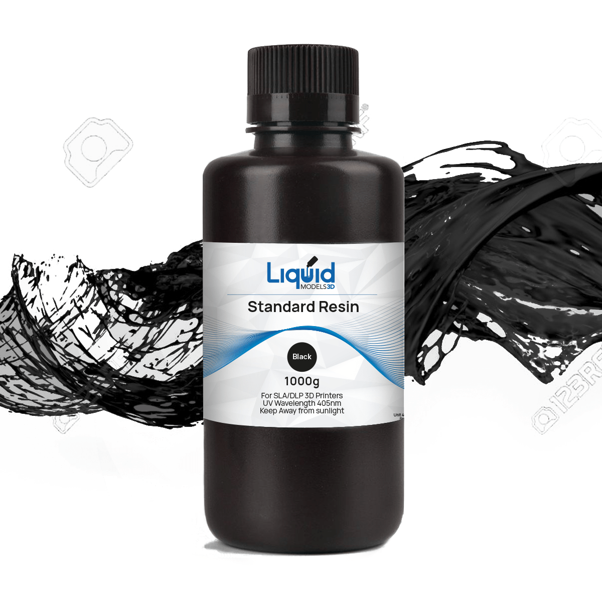 Liquid Models 3D Black Standard Resin 1kg - 3D Print Monkey -