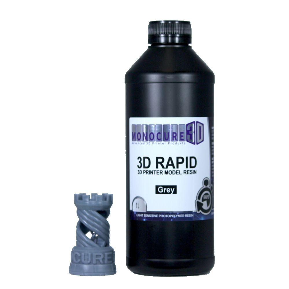 Monocure 3D Rapid model 3D Printer resin Grey 405nm 1kg - 3D Print Monkey -