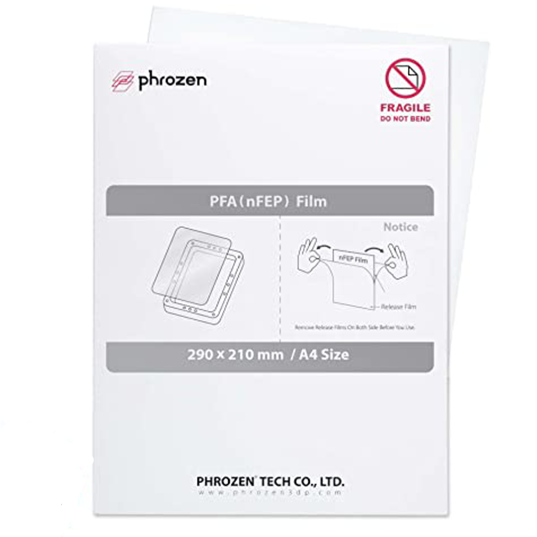 Phrozen 290 x 210 A4 mm PFA (nFEP) Release Film - www.3dprintmonkey.co.uk - 1