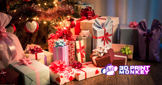 A collection of gifts placed around the bottom of a Christmas tree