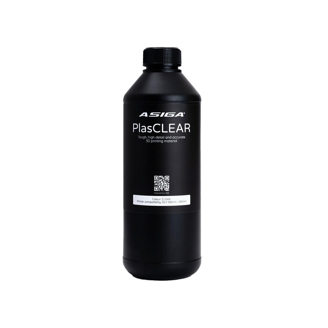 Asiga PlasCLEAR V2 Clear 3D Printing Resin 1kg - 3D Print Monkey - 