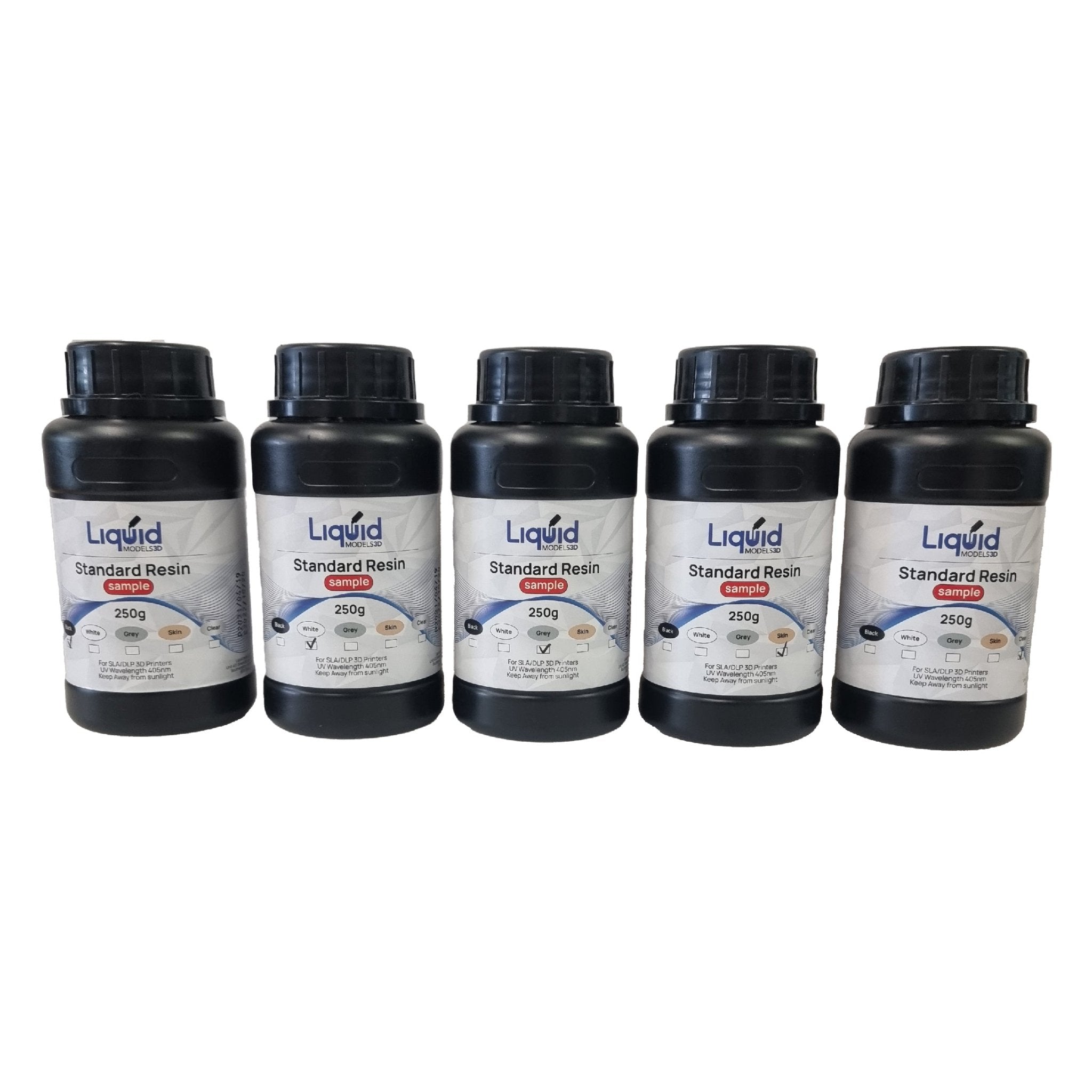 Liquid Models 3D Resin Sample Pack with Tools | 3D Print Monkey