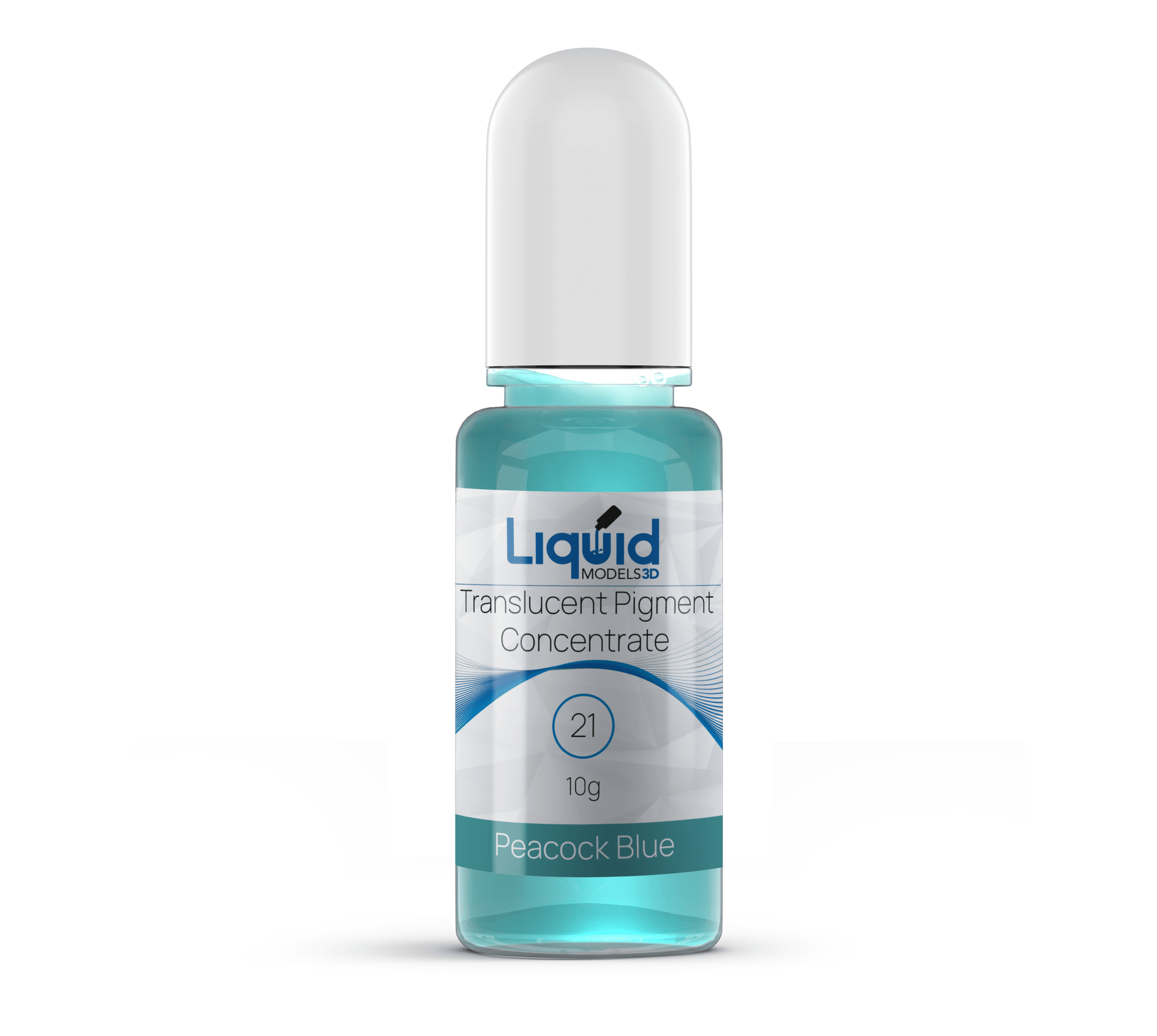 Liquid Models 3D Translucent Pigment Concentrate for Clear 3D Printing Resin 21 Peacock Blue - 3D Print Monkey - 
