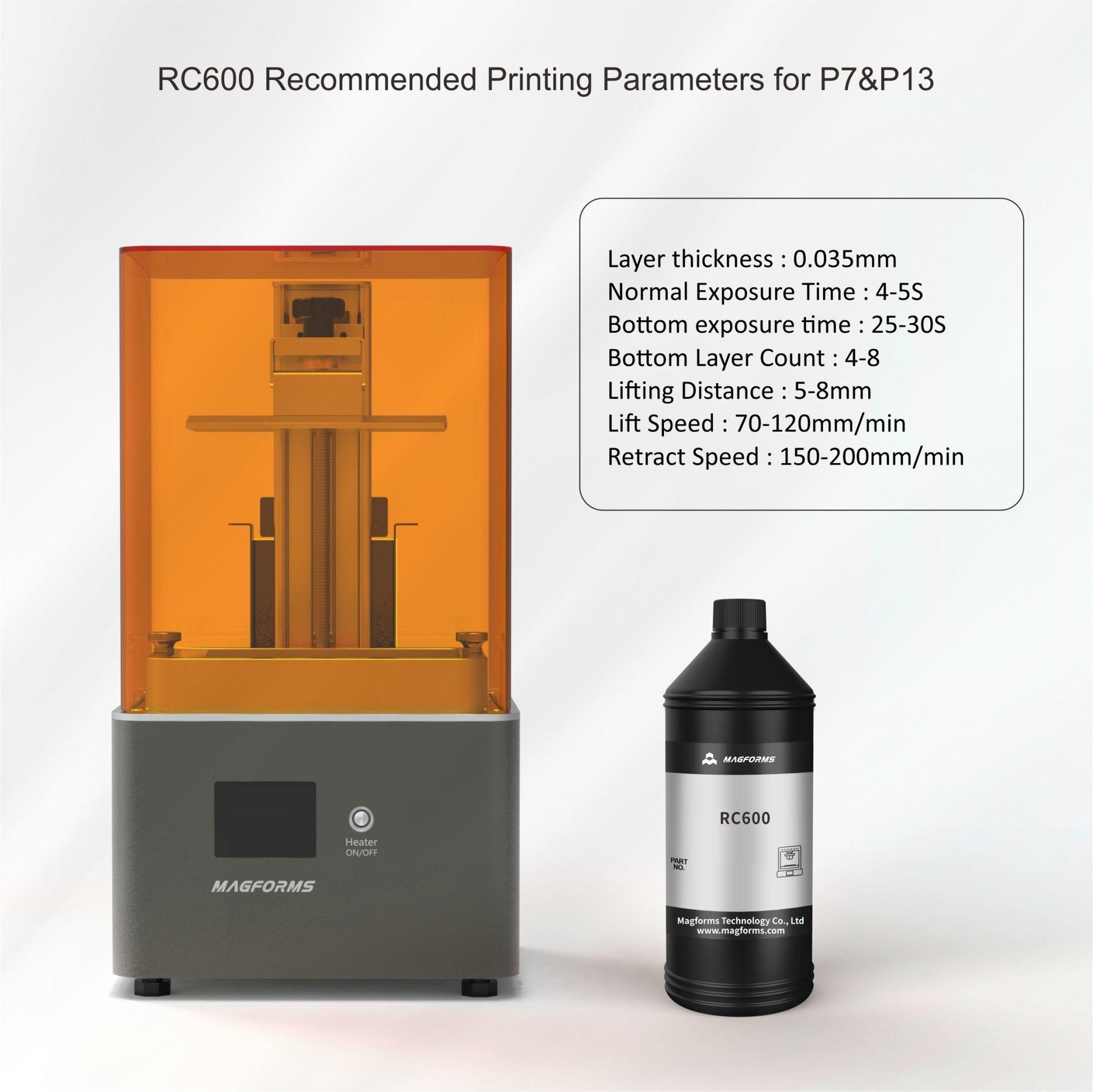 Magforms RC600 3D Photopolymer Resin Beige 1kg - 3D Print Monkey - 
