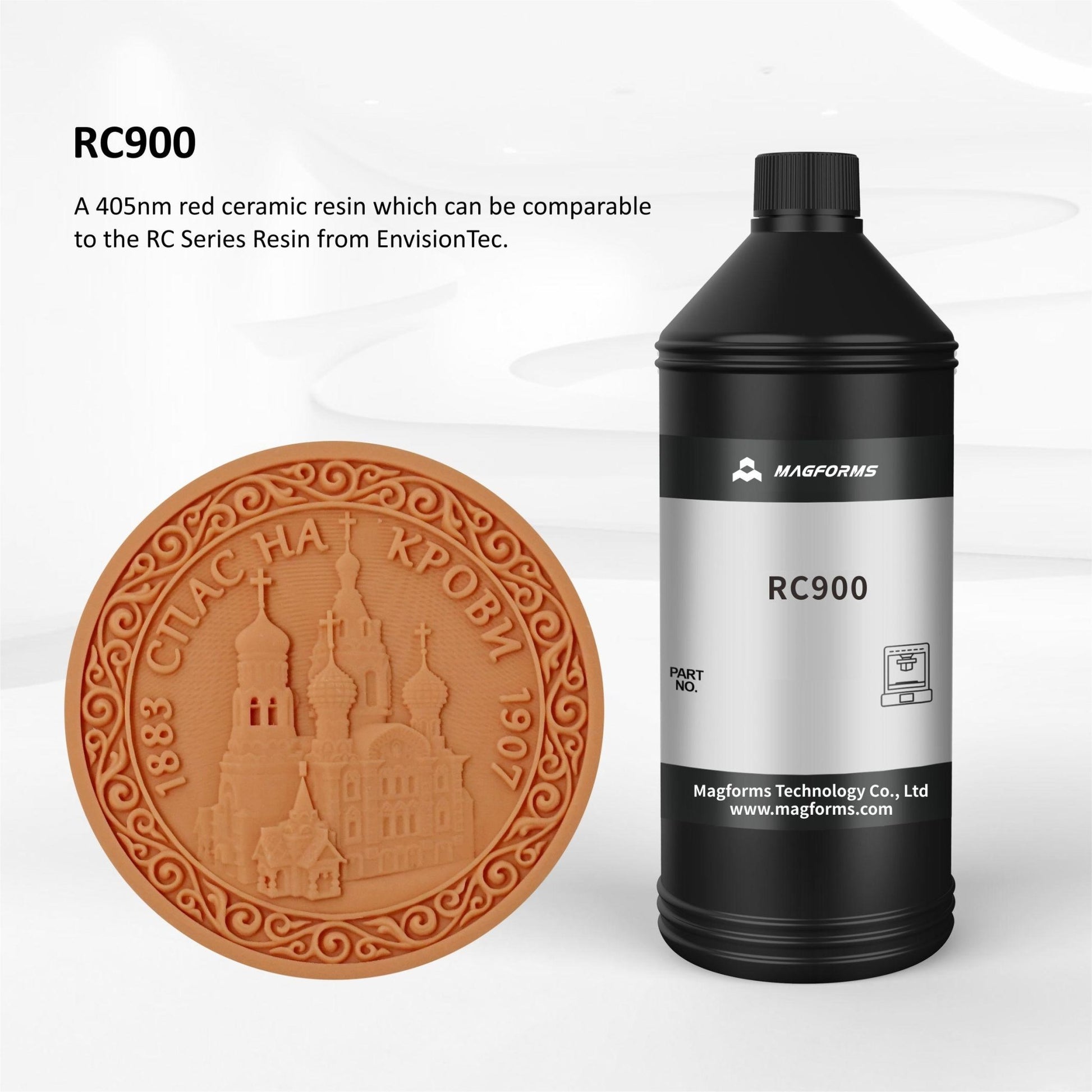 Magforms RC900 Beige Photopolymer Resin 1kg - 3D Print Monkey - 