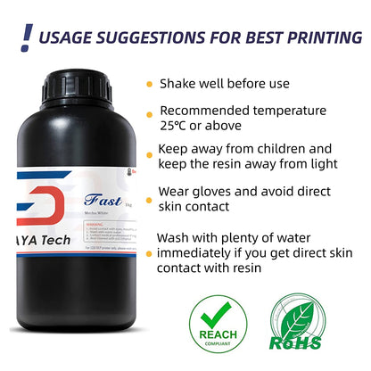 Siraya Tech Fast ABS - Like White 1kg - 3D Print Monkey - 0768564752611