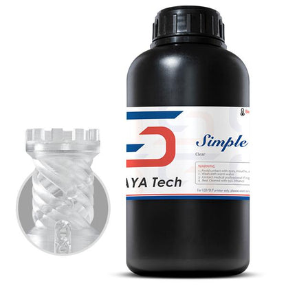 Siraya Tech Simple Resin Clear 1kg - 3D Print Monkey - 0768564743435