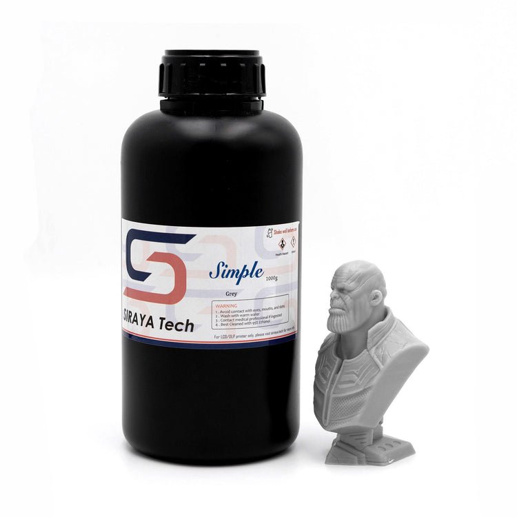 Siraya Tech Simple Resin Grey 1kg - 3D Print Monkey - 0768564746436