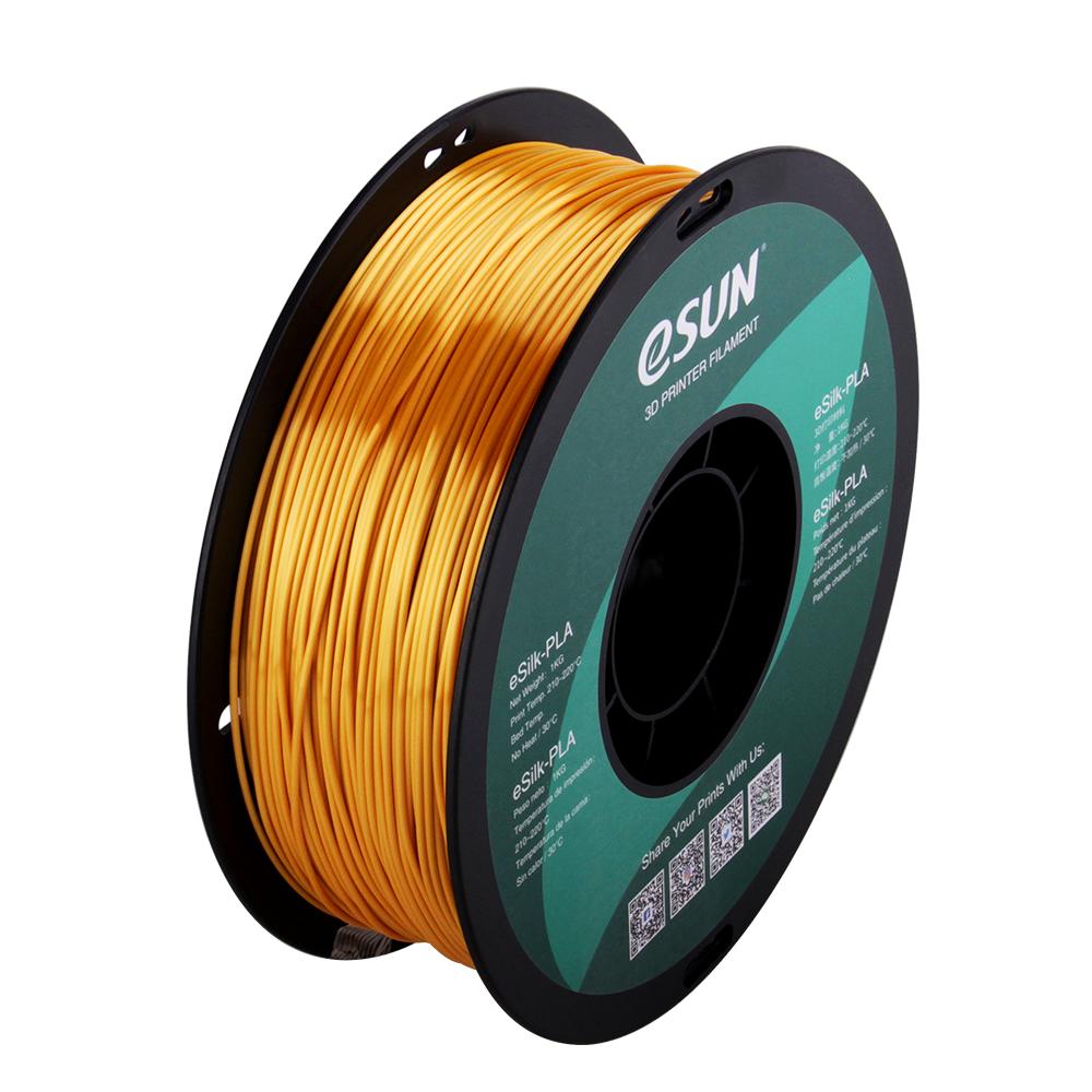eSUN eSilk PLA Gold Filament 1.75mm 3D Printer Silk Filament 1kg 1 | 3D Print Monkey