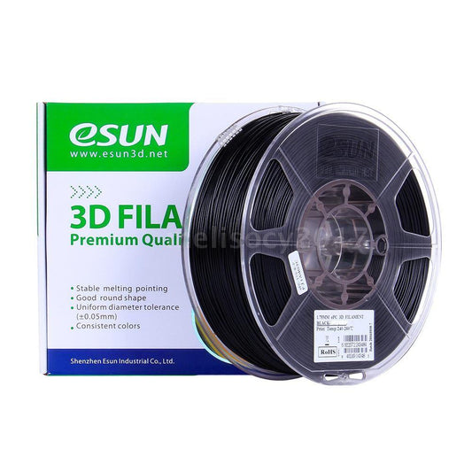 eSUN 3D ePC 1.75mm 3D Printer Filament 0.5kg - Black - 3D Print Monkey - 