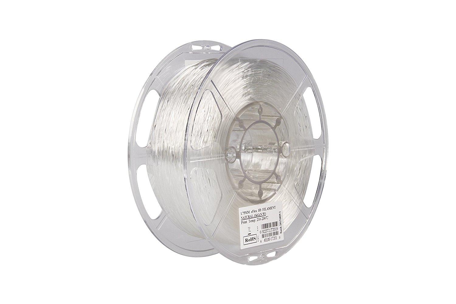 eSUN eFlex 1.75mm 3D Printer Filament - Natural - 3D Print Monkey - 
