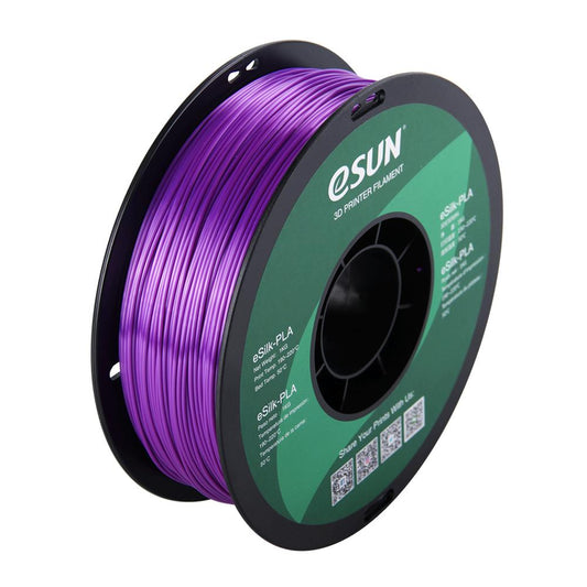eSUN eSilk PLA Purple Filament 1.75mm 3D Printer Silk Filament 1kg - 3D Print Monkey - 