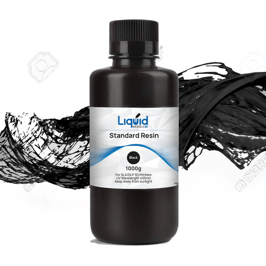 Liquid Models 3D Black Standard Resin 1kg - 3D Print Monkey - 
