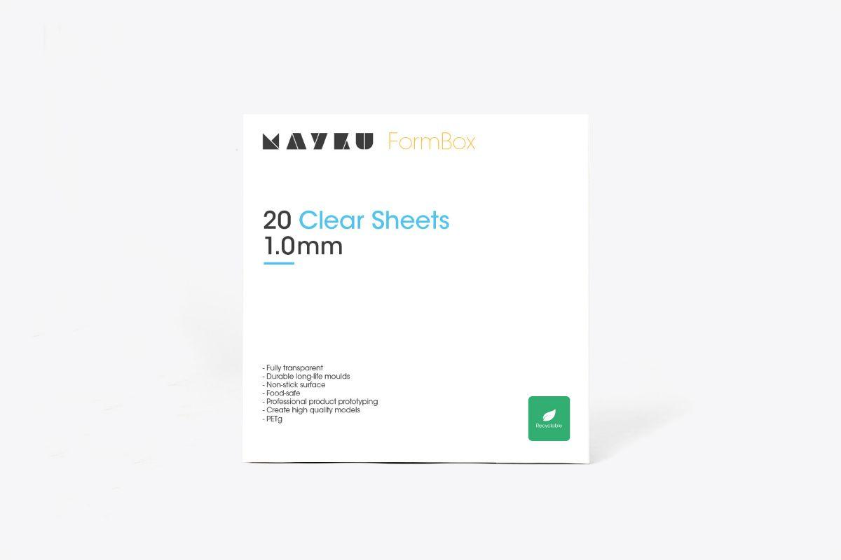 Mayku 1mm PETG Form Sheet 20 pack - 3D Print Monkey - 