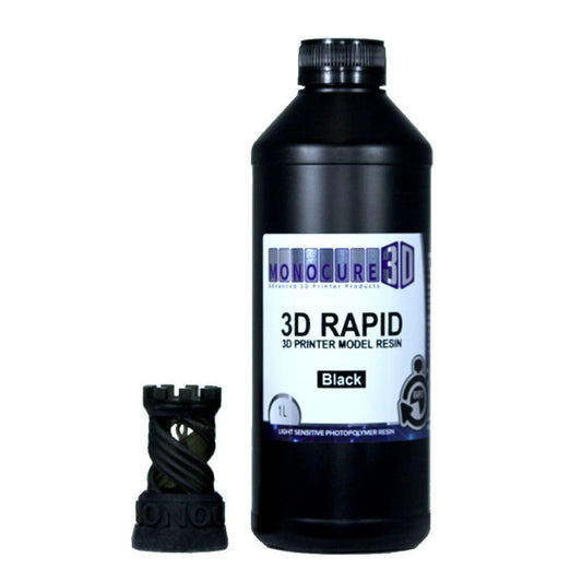 Monocure 3D Rapid model 3D Printer resin Black 405nm 1kg - 3D Print Monkey - 