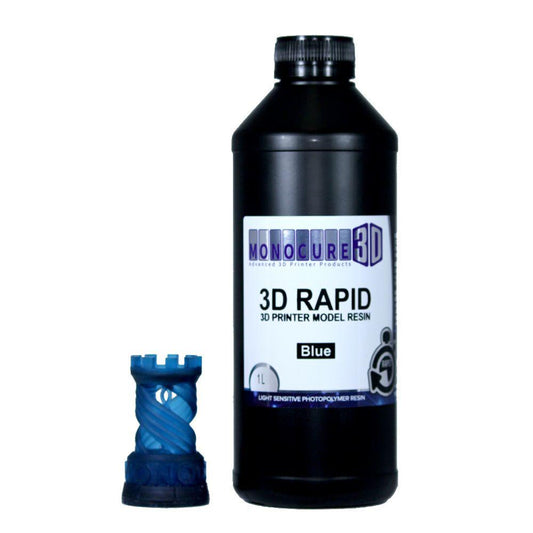 Monocure 3D Rapid model 3D Printer resin Blue 405nm 1kg - 3D Print Monkey - 
