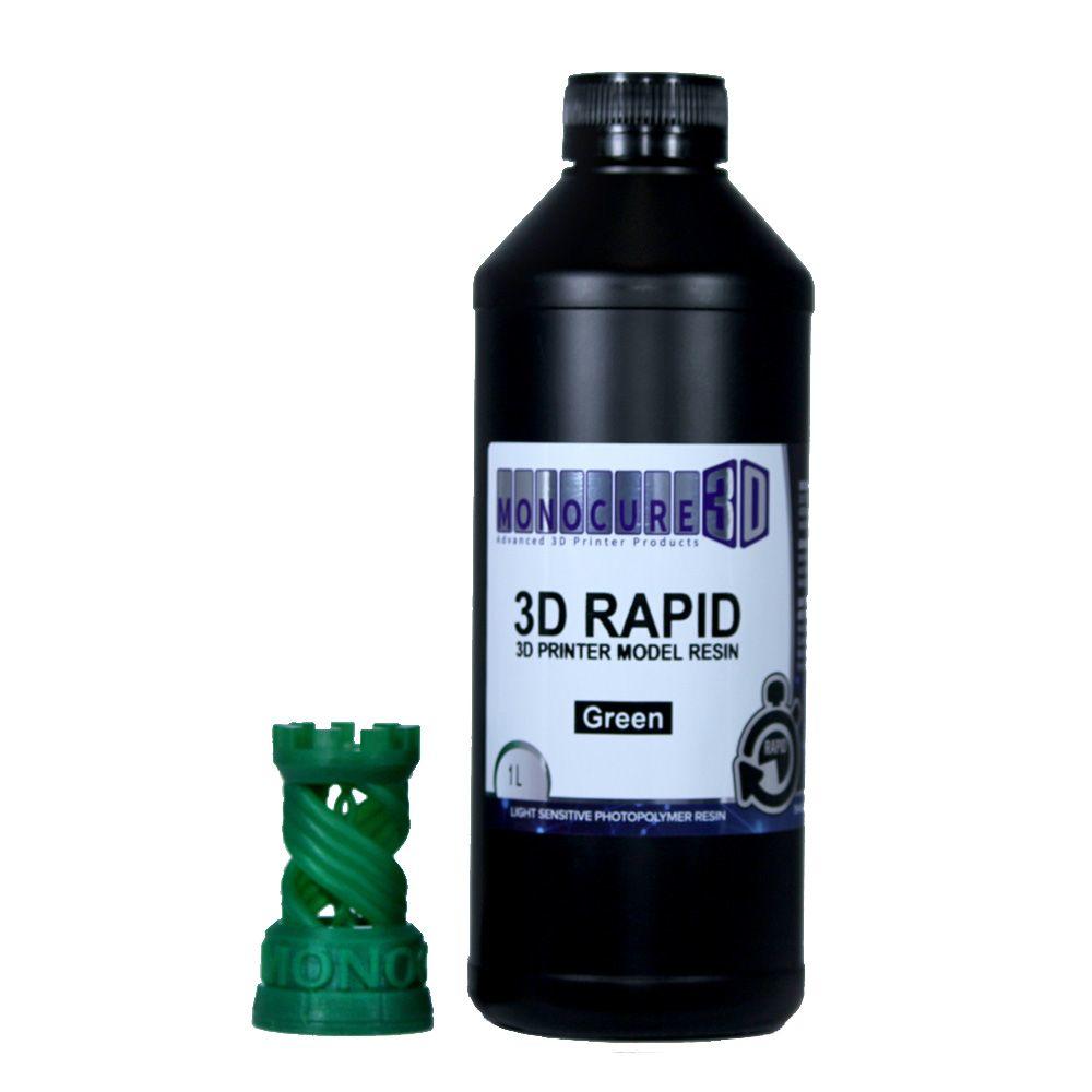 Monocure 3D Rapid model 3D Printer resin Green 405nm 1kg - 3D Print Monkey - 