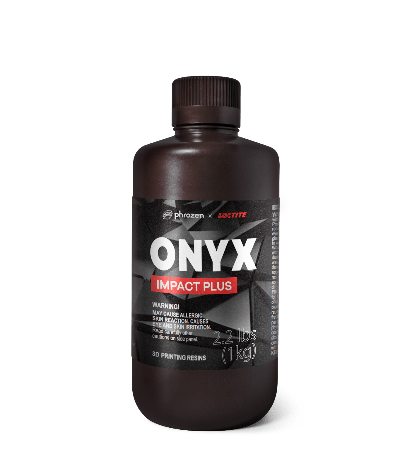 Phrozen ONYX Black Impact Plus Resin 1kg - 3D Print Monkey - 